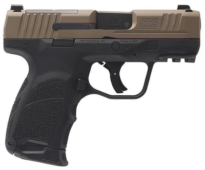HK CC9 9mm Semi-Auto Pistol, 3.3" Barrel, 10/12 Rounds, Flat Dark Earth / Black - $549.99 (Add to Cart for Best Price) + FREE Shipping