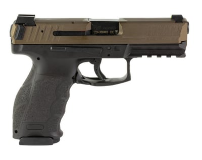 HK VP9 9mm, 4.09" Barrel, 3 Dot Sights, 17RD, 2 Mags, Midnight Bronze - $665.99 
