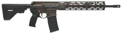 HK 81001203 MR556 A4 5.56x45mm 30+1 16.50" Black Threaded Barrel, Patriot Brown Picatinny Rail Receiver, M-LOK Handguard, 6 Position Black Synthetic Stock, Ambidextrous - $3419-No sales tax, no cc fees! flat rate shipping to lower 48 states 