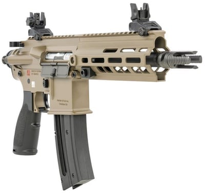 Heckler and Koch HK416 Pistol Flat Dark Earth .22 LR 8.5" Barrel 20-Rounds - $374.97 