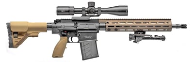 HK MR762A1 Long Rifle Package III 7.62NATO 16.50" 20+1 Black Flat Dark Earth - $6669.99 