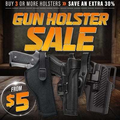 Holster Tent Sale: Blackhawk, Uncle Mike's, 5.11 & OC from $5 (Buy 3 Items & Save 30%) (Free S/H over $25)