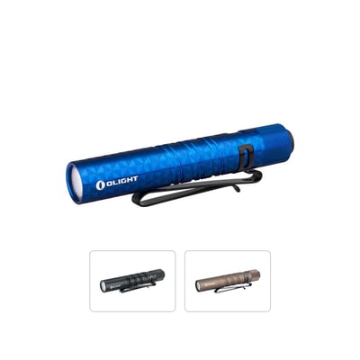 Olight USA i3T EOS Small Flashlight Blue / Black / Desert Tan - $15.99 / $19.95 w/code "GUNDEALS" (Free S/H over $49)