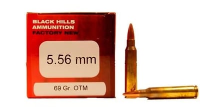 BLACK HILLS AMMUNITION 5.56 NATO 77 GR Open Tip Match Ammunition 50 Rounds - $71.99