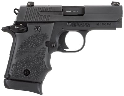 Sig Sauer P938 Ambidextrous Single 9mm 3" 7+1 Rubber Grip Blk - $649.99 (Free Shipping over $250)