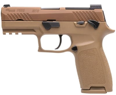 Sig Sauer P320 M18 California Compliant Coyote Tan 9mm 3.9" Barrel 10-Rounds - $572.65 (Call Price) 