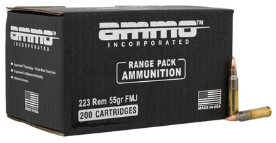 Ammo Incorporated Signature 223 Rem 55 gr Full Metal Jacket (FMJ) (200 Rounds Per Box) - $82.99