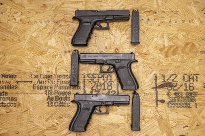 Police Trade-In Glock G21 Gen 4 45 ACP 4.61" 13+1 Three Magazines and Tritium Night Sights - $399