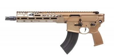 Sig Sauer MCX Spear LT 7.62x39mm 11.50" 28+1, Coyote, OEM Grip, Rocksett Sig QD Suppressor Ready Flash Hider - $1799.99 