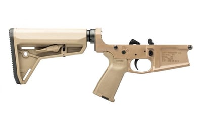 Aero Precision M5 Complete Lower Receiver w/ FDE MOE Grip & SL Carbine Stock - FDE Cerakote - $378.24