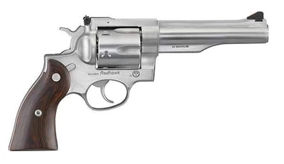 Ruger Redhawk 44 Rem Mag 5.50" 6 Round Wood Grip Satin Stainless - $938.68 