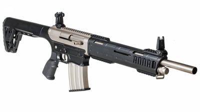 Tokarev USA TAR 12MP 12 GA 3" Chamber 18.5" 5+1 Polymer Stock AR Style Magazine Fed Nickel Finish Shotgun - $173.39 