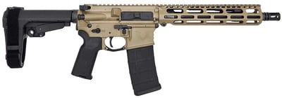 VKTR VK-1P , 5.56mm, 10.5" Barrel, 2- 30rd PMAGs, SBA3 Brace, FDE, Pistol - $1820.81 