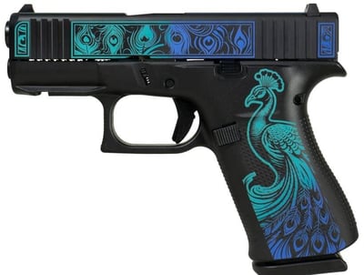 Shark Coast Tactical Glock 43X MOS 9mm 3.41" barrel 10 Rnds Peacock Cerakote Finish - $608.07 (Email Price)