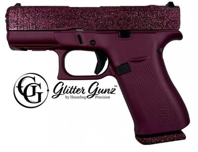 Glitter Gunz Glock 43X MOS, Black Cherry, 9mm, 10+1 - $639.99 (Free S/H on Firearms)