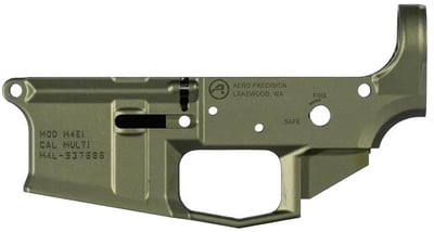 Aero Precision M4E1 Low Profile Stripped Lower Receiver - OD Green Anodized - APAR600029C - $139.99 