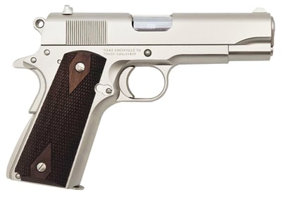Tisas 1911A1 Tank Commander 9mm 4.25" 9+1 Nickel Plated - $349.99 