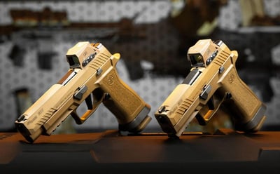 Sig Sauer M18X 9mm 3.9 Barrel Coyote Brown Finish Includes ROMEO-17 Red Dot Right Hand 21 Round Capacity - $1239.11 