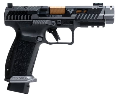 CANIK TTI Combat Smoke 9mm 4.6" 2-18rd Magazines Optics Ready - $777.77 (Email for price) 