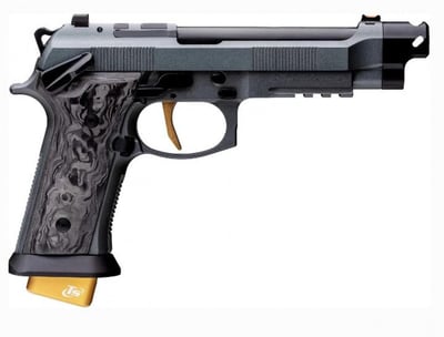 Beretta 92XI SAO CORSA, 9mm 5.1" Match Grade with compensator, Fiber Optic Front Sight, LOKGRIPS Marbled Carbon Fiber Grips, Enhanced Fire Control, Toni System Flared Magwell - $1329.95 
