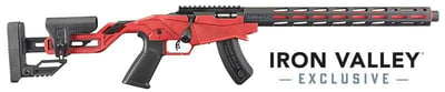Ruger 8420 Precision .17 HMR 16.1" Threaded Barrel - RED STOCK, 15-ROUND CAPACITY, ADJUSTABLE STOCK & TRIGGER - $469