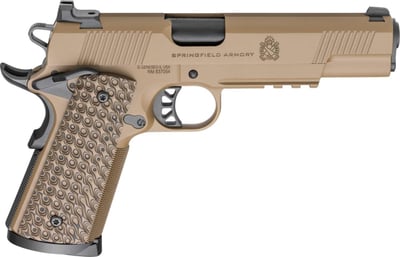 Springfield 1911 TRP .45 ACP 5" barrel 8 Rnds Coyote Brown Hydra G10 Grips - $1687