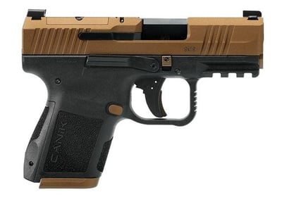 Canik *Lipsey's Exclusive* METE MC9 9mm 3.18" Bronze/Black OR 2 Mags 12/15 Rd - $380.54 (Email Price)