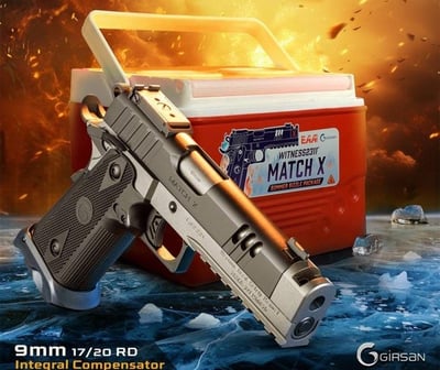 EAA Girsan Witness 2311 MatchX 9mm 5" Barrel 17rd / 20rd Optic Ready Tungsten / Black - $974.95 (Add to Cart for Best Price) 