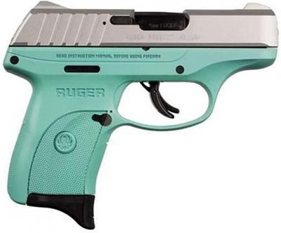 RUGER EC9s 9MM LUGER 3" BBL 7RD-TIFFANY FRAME w/SILVER SLIDE - $299.99