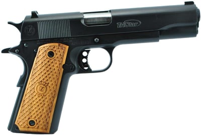 TriStar American Classic Government 1911 9mm 5" Barrel Blued Black Manual Thumb Safety Fixed Sights 8rd - $359.98  ($7.99 Shipping On Firearms)