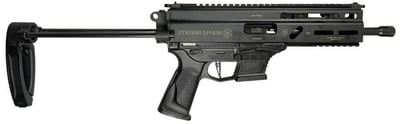 Grand Power Stribog SP9A3G Pistol - Black 9mm 8" Threaded Barrel 30rd Utilizes Glock Style Mags PDW Brace w/ Tailhook - $1229.99