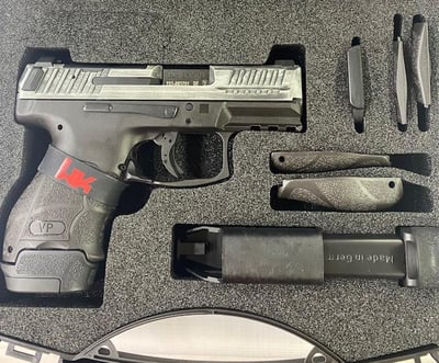 Heckler & Koch VP9SK Battle Grey 9mm 3.39", OR, Paddle Mag Release, 1-12 and 1-15 rd mag w/Tac Pac (3 - 17rd mags and soft case) - $599 