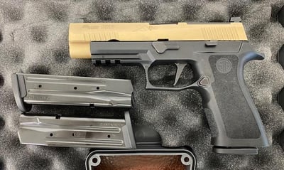 Like New Sig Sauer P320 X-Series Two-Tone 9mm 17rd Optics Ready Handgun w/ VTAC Night Sights - $639 