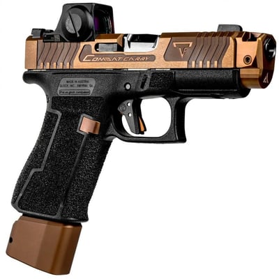 Taran Tactical Glock 43X Combat Carry Copperhead 9mm 3.41" barrel 10/15 Rnds Copper w/Sig Romeo-X Enclosed Red Dot - $3399.95 + Free S/H