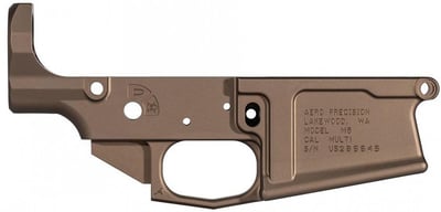 Aero Precision APAR308065C M5 Multi-Cal Stripped Lower Receiver, Kodiak Brown Anodized, 7075-T6 Aluminum - $114.99 (Add To Cart) (Free S/H on Firearms)