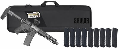 S&W M&P-15 5.56mm 7.5" Barrel Fixed Arm Brace w/ 10 Total Mags, Range Bag & CTS-25 Red Dot - $799.99 