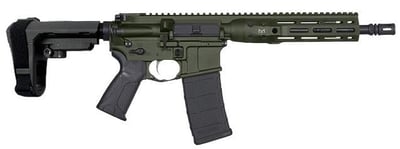 LWRC ICDI M-LOK Direct Impingement 5.56mm NATO 10.5" 1:7" 1/2x28 Bbl OD Green Pistol w/SBA3 Brace - $1639.99 (Email Price) (Free S/H on Firearms)