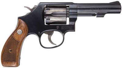 Smith & Wesson 150786 10 Classic Single/Double 38 Special 4" 6 rd Wood Grip Blued - $715.82 (email for price)
