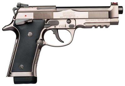 Beretta USA J92XR21 92X Performance 9mm Luger 4.90" 15+1 Gray Nistan Steel Slide Black Rubber Grip - $1286.44 