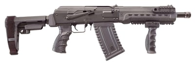 Kalashnikov USA KOMRAD KS-12 Komrad 12 Ga 3" 12.50" 5+1 Black SBA3 Pistol Brace Stock - $999.99 