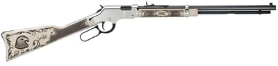 Henry Golden Boy Silver American Eagle 22 Short 22 Long 22 LR 16 LR/21 Short 20" Ivory American Walnut Nickel-Plated Right Hand - $779.44 