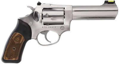 Ruger 5771 SP101 Standard Revolver 357 Mag 4.20" 5 Round Black Rubber w/Wood Insert Grip Stainless Steel - $665.50