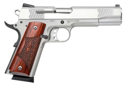 Smith & Wesson 108482 1911 E Series 45 ACP 5" 8+1 Stainless Steel Laminate Wood Grip - $875.16
