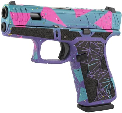 Glock 43X MOS 80's DAY Cyan 9mm 3.4" Barrel 10-Rounds - $538