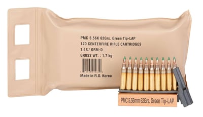 PMC X-TAC 5.56 62 gr Ammo, 120/Battle Pack - 5.56K-BP - $62.99 