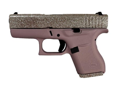 Glock 43 Champagne Glitter 9mm 3.4" Barrel 6-Rounds - $499.93 