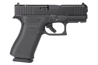 Glock G43X MOS Sub-Compact 9mm 3.41" 10+1 Black nDLC Steel w/Front Serrations Slide Grip Fixed Sights - $429.99 (Email for price) 