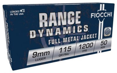 Fiocchi Pistol Shooting Dynamics, 9mm, FMJ, 115 Grain, 50 Rounds - $11.39 (Free Shipping over $99)