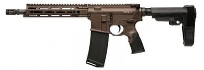 DDM4 V7 Pistol 5.56 10.3" Barrel SOB Brace M‑LOK Handguard Mil‑Spec+ Brown 32rd - $1589.99