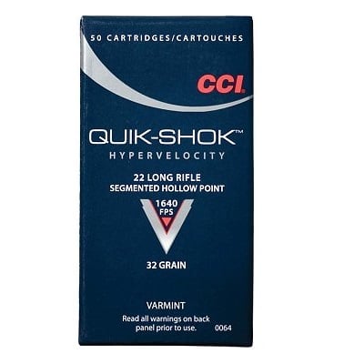 CCI .22 LR 32-Gr HP 50 Rnds - $7.59 (Buyer’s Club price shown - all club orders over $49 ship FREE)